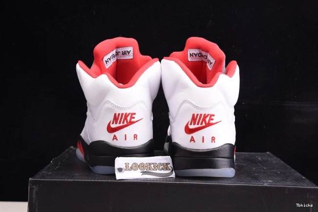 Cheap TBK Silver Red Fire Retro 5 Tongue (2020) Jordan DA1911-102 Air 0718